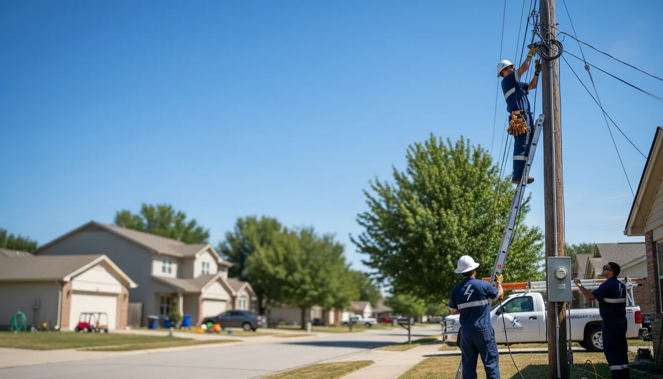 Residential electrician providing installation services in Plummer, MN